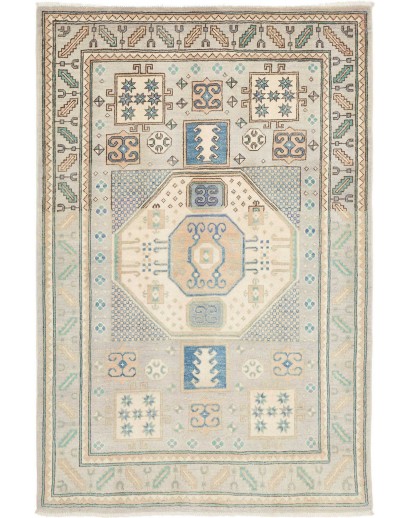 Tappeto Kazak Afghanistan beige bianco 119x180