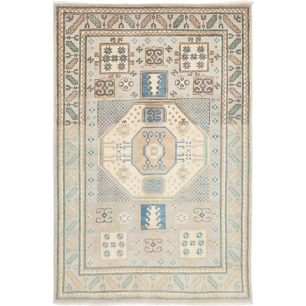 Tappeto Kazak Afghanistan beige bianco 119x180