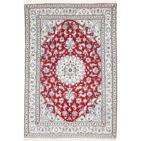 Tappeto Nain Kashmar Persia bianco marrone 167x240