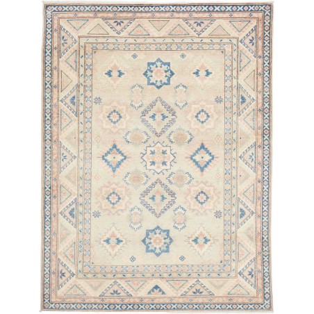 Tappeto Kazak Afghanistan bianco grigio 154x204