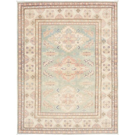 Tappeto Kazak Afghanistan bianco giallo 149x195
