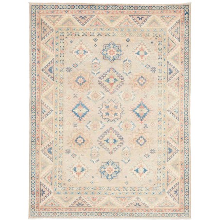 Tappeto Kazak Afghanistan bianco grigio 152x203