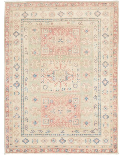 Tappeto Kazak Afghanistan bianco giallo 155x209