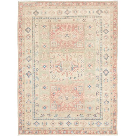 Tappeto Kazak Afghanistan bianco giallo 155x209