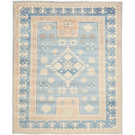 Tappeto Kazak Afghanistan beige azzurro 164x200