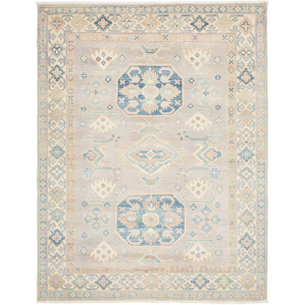 Tappeto Kazak Afghanistan bianco 156x201
