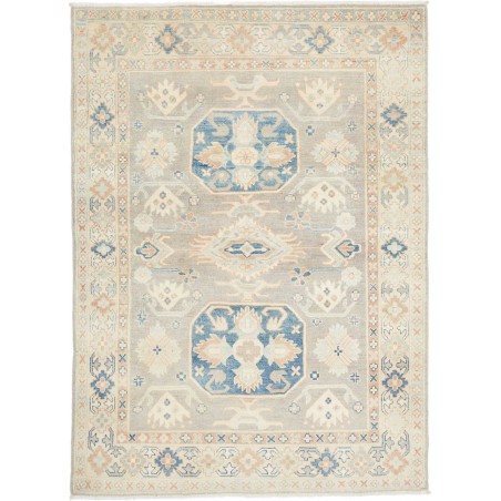 Tappeto Kazak Afghanistan bianco azzurro 150x204