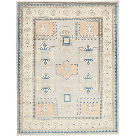 Tappeto Kazak Afghanistan bianco grigio 150x197