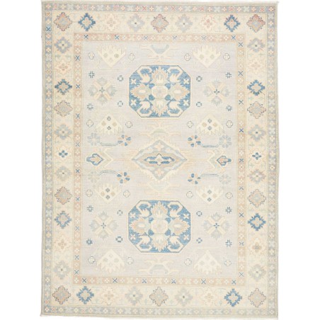 Tappeto Kazak Afghanistan bianco grigio 150x202