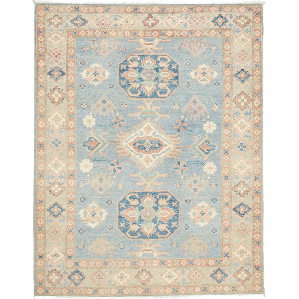Tappeto Kazak Afghanistan beige grigio 155x198