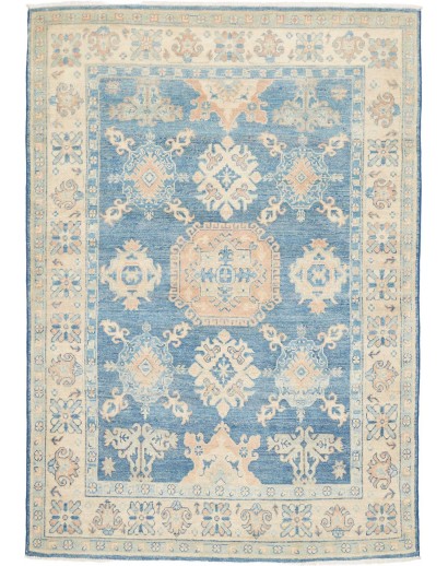 Tappeto Kazak Afghanistan beige bianco 140x205