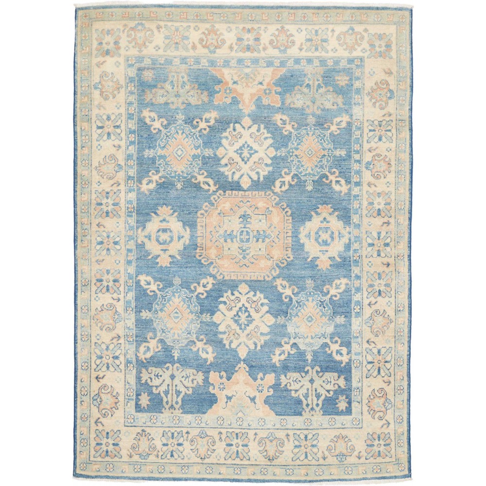 Tappeto Kazak Afghanistan beige bianco 140x205