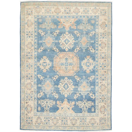 Tappeto Kazak Afghanistan beige bianco 140x205