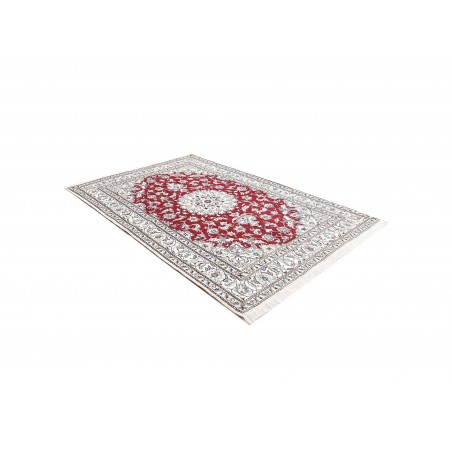 Tappeto Nain Kashmar Persia bianco marrone 167x240