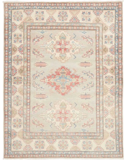 Tappeto Kazak Afghanistan bianco 154x201