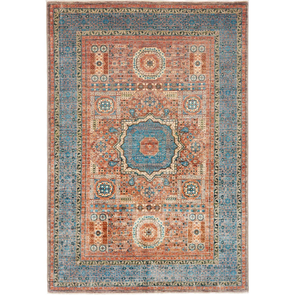 Tappeto Mamlouk Pakistan marrone grigio 125x180