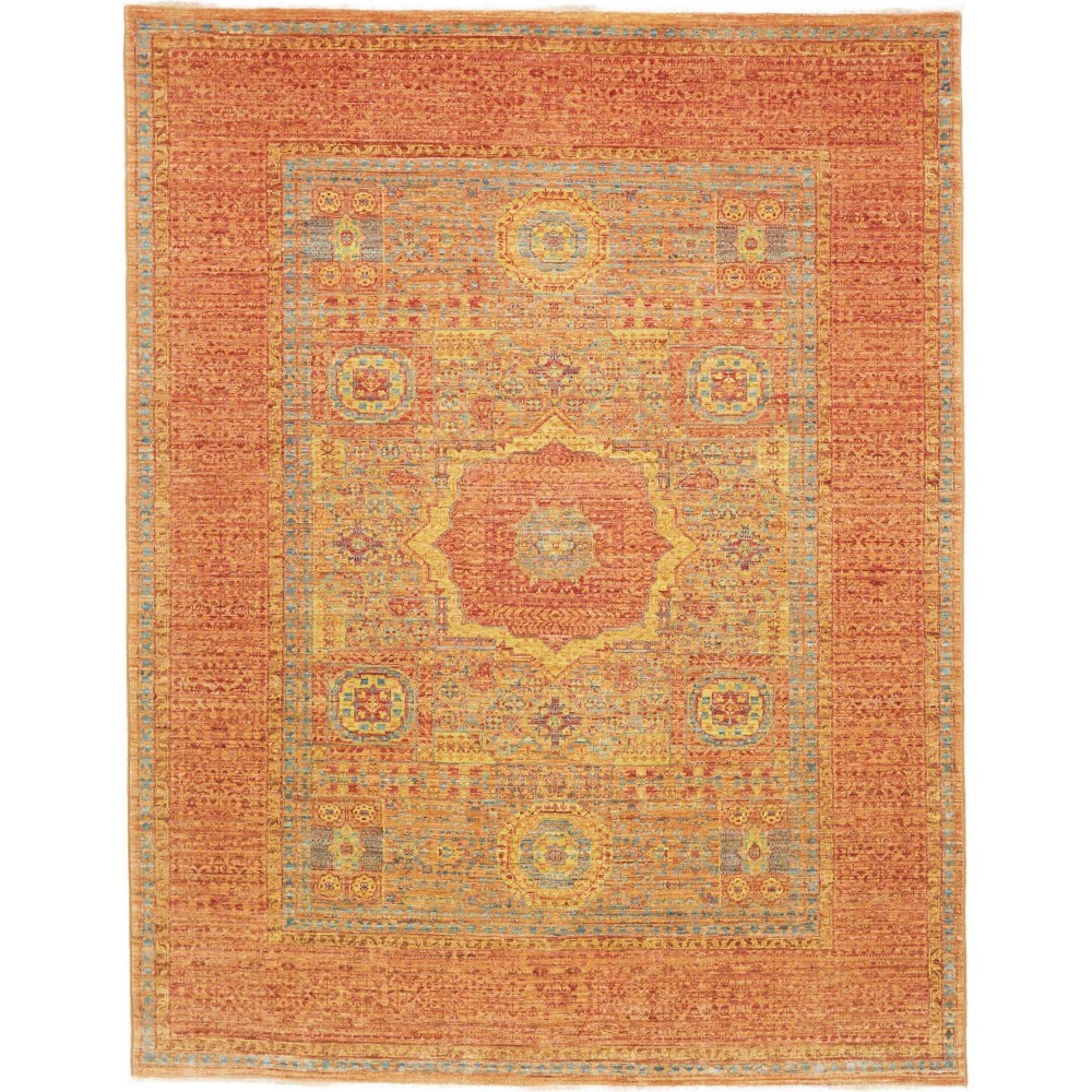 Tappeto Mamlouk Pakistan arancione beige 153x196
