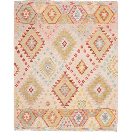 Tappeto Kilim Afghanistan giallo arancione 156x192