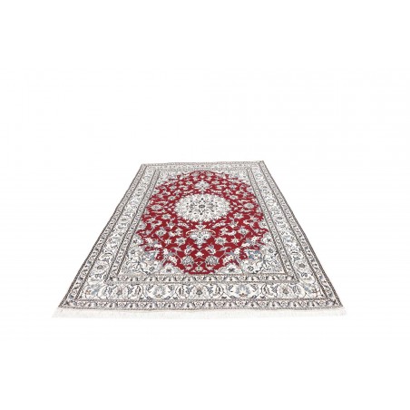 Tappeto Nain Kashmar Persia bianco marrone 167x240