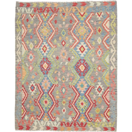 Tappeto Kilim Afghanistan marrone azzurro 154x193