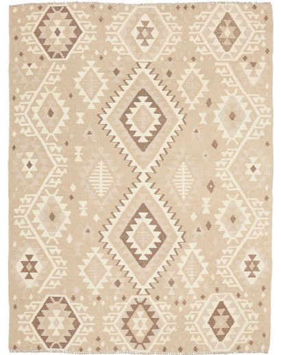 Tappeto Kilim Afghanistan giallo azzurro 154x198