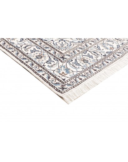 Tappeto Nain Kashmar Persia bianco marrone 167x240