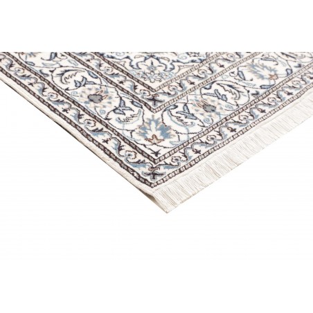 Tappeto Nain Kashmar Persia bianco marrone 167x240