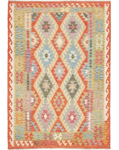 Tappeto Kilim Afghanistan marrone 153x217