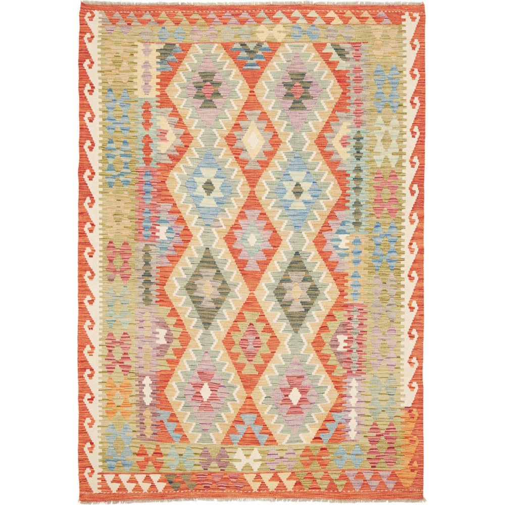 Tappeto Kilim Afghanistan marrone 153x217