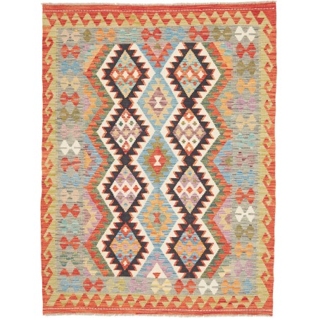 Tappeto Kilim Afghanistan marrone grigio 149x197