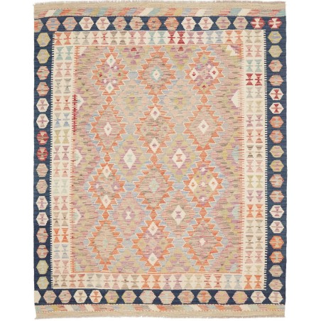 Tappeto Kilim Afghanistan marrone grigio 158x198