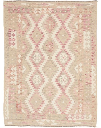 Tappeto Kilim Afghanistan beige giallo 146x196