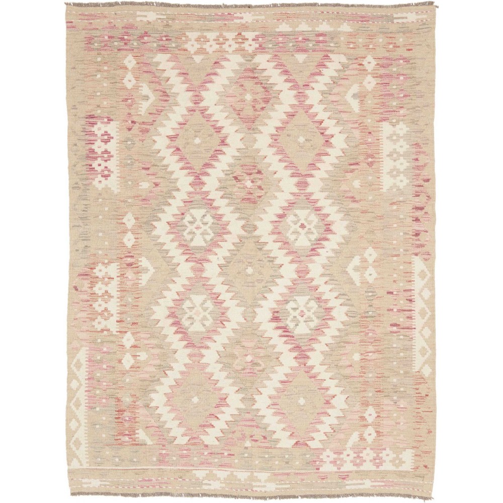 Tappeto Kilim Afghanistan beige giallo 146x196
