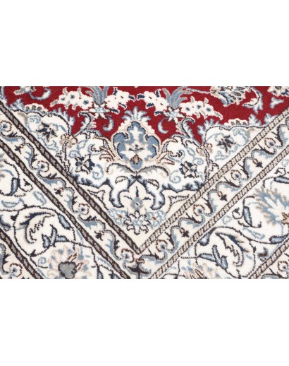 Tappeto Nain Kashmar Persia bianco marrone 167x240