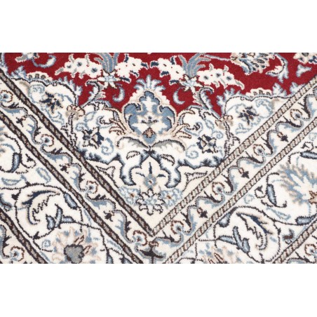 Tappeto Nain Kashmar Persia bianco marrone 167x240