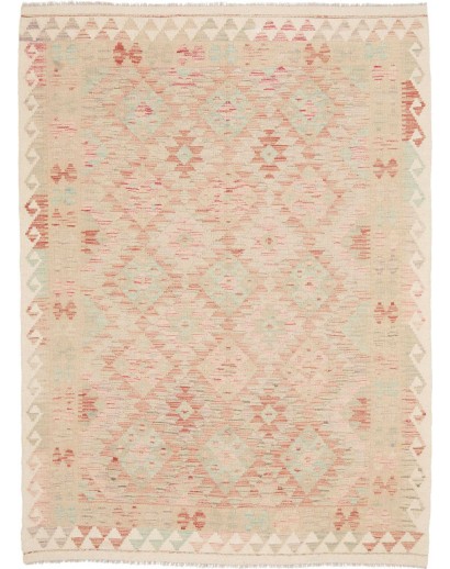 Tappeto Kilim Afghanistan beige marrone 147x200