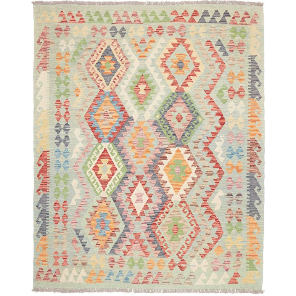 Tappeto Kilim Afghanistan beige marrone 161x195