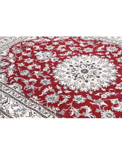 Tappeto Nain Kashmar Persia bianco marrone 167x240