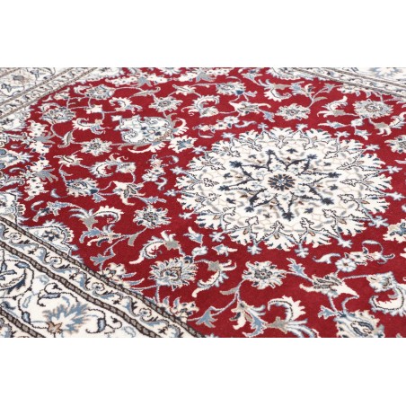 Tappeto Nain Kashmar Persia bianco marrone 167x240