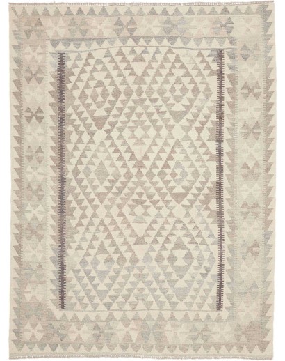 Tappeto Kilim Afghanistan beige bianco 152x201
