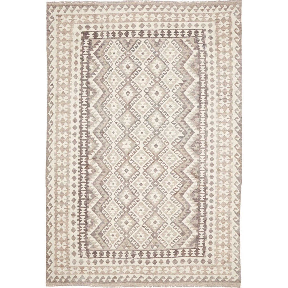 Tappeto Kilim Afghanistan bianco 205x294