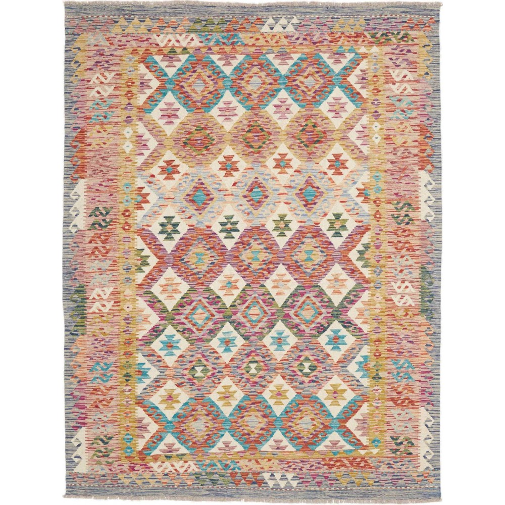 Tappeto Kilim Afghanistan marrone 155x204