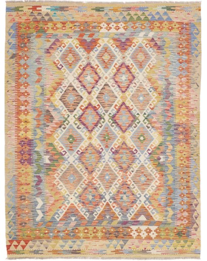 Tappeto Kilim Afghanistan marrone 153x202