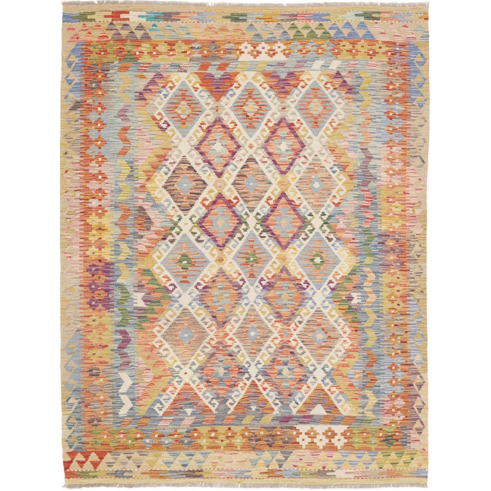 Tappeto Kilim Afghanistan marrone 153x202