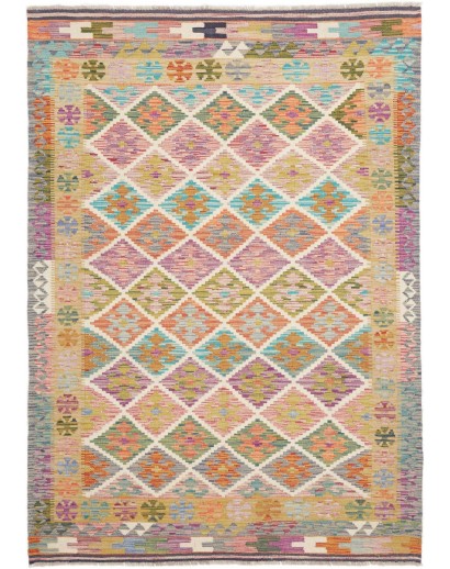 Tappeto Kilim Afghanistan marrone 149x211