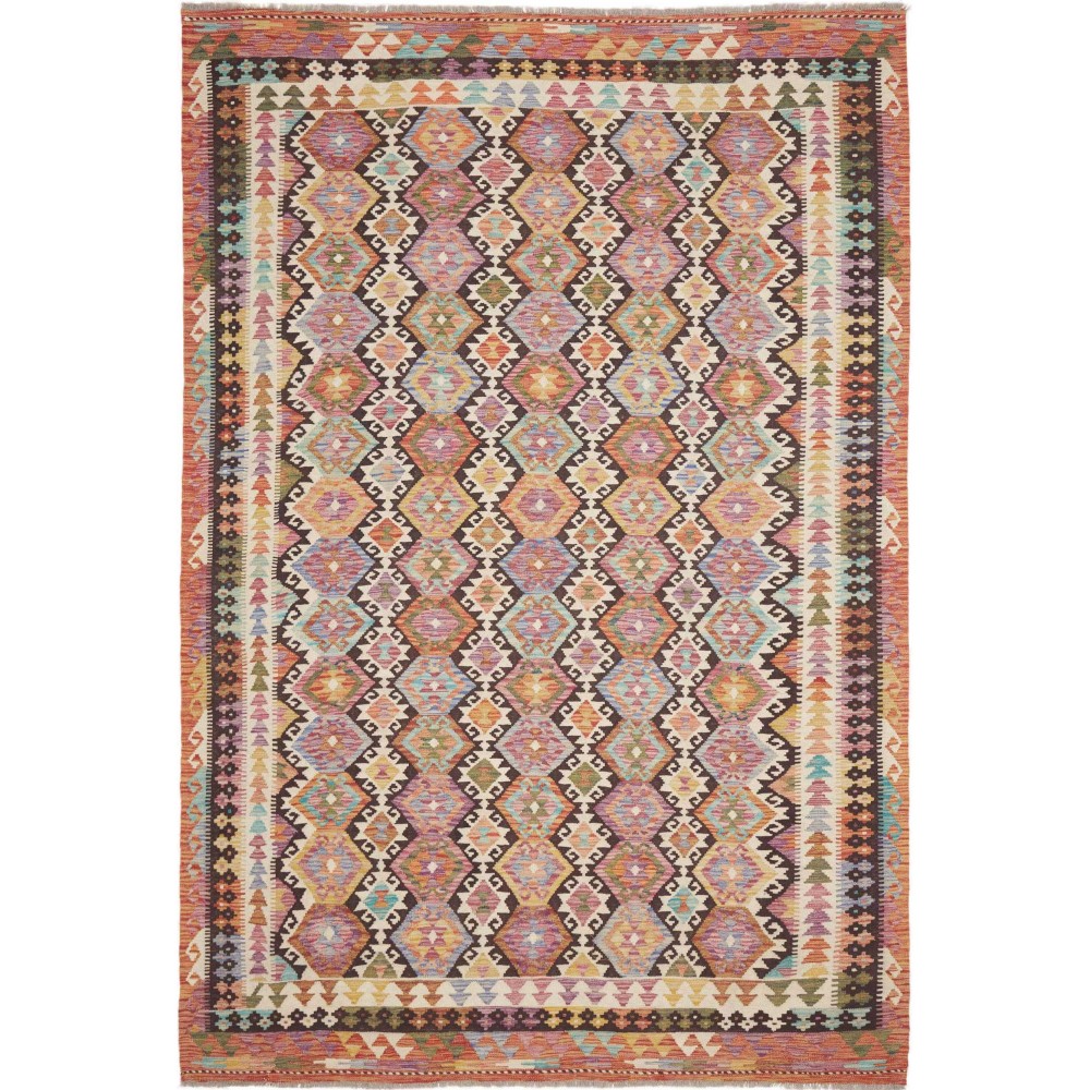 Tappeto Kilim Afghanistan marrone 204x297