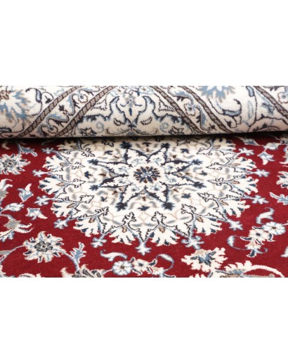 Tappeto Nain Kashmar Persia bianco marrone 167x240