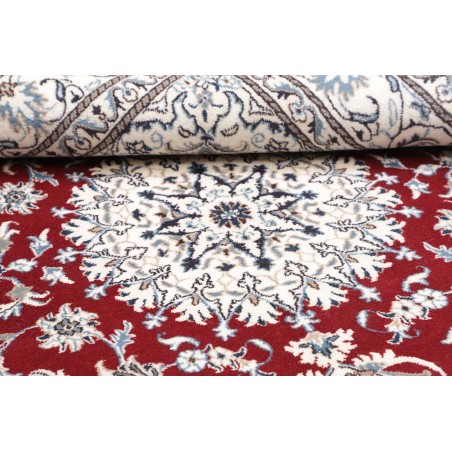Tappeto Nain Kashmar Persia bianco marrone 167x240