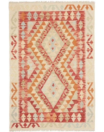 Tappeto Kilim Afghanistan giallo 86x127