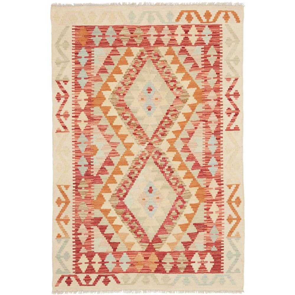Tappeto Kilim Afghanistan giallo 86x127